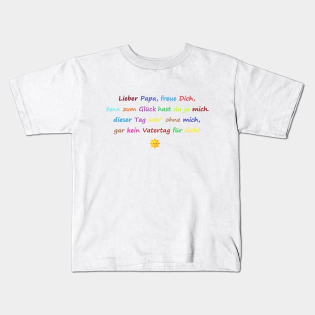 Alles Gute zum Vatertag Kids T-Shirt by CDUS